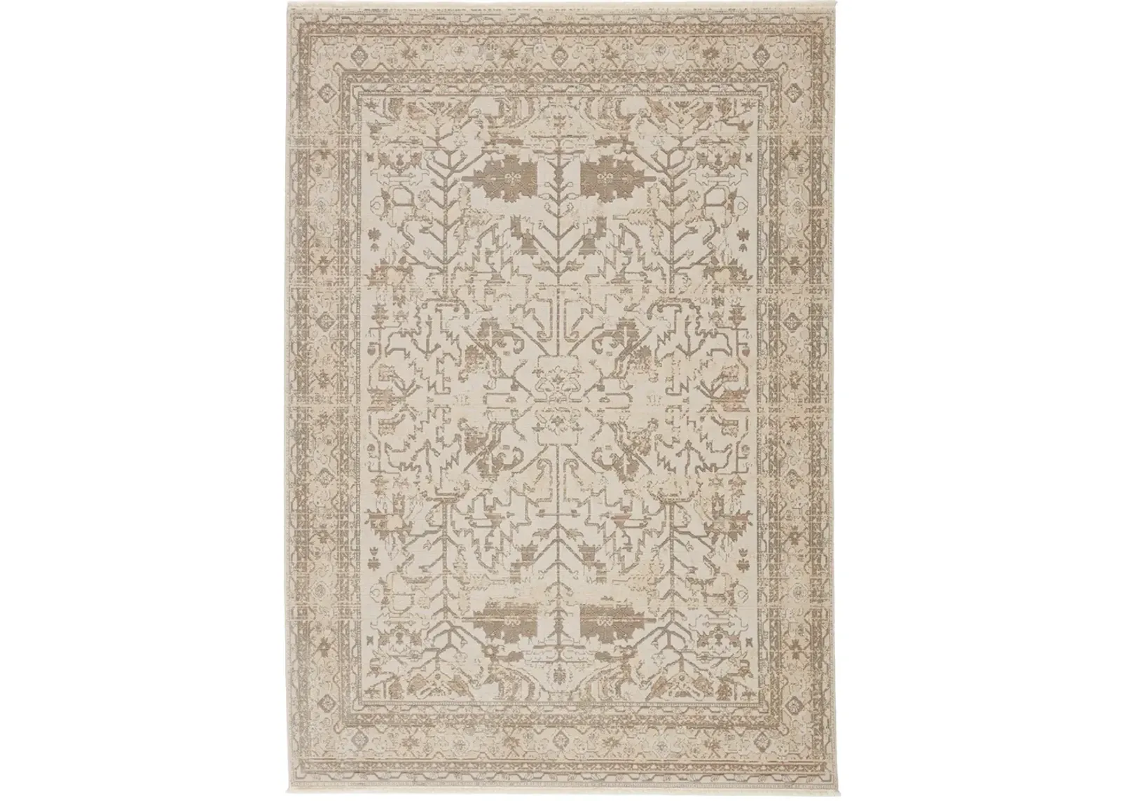 Vienne Valentin White 2'6" x 12' Runner Rug