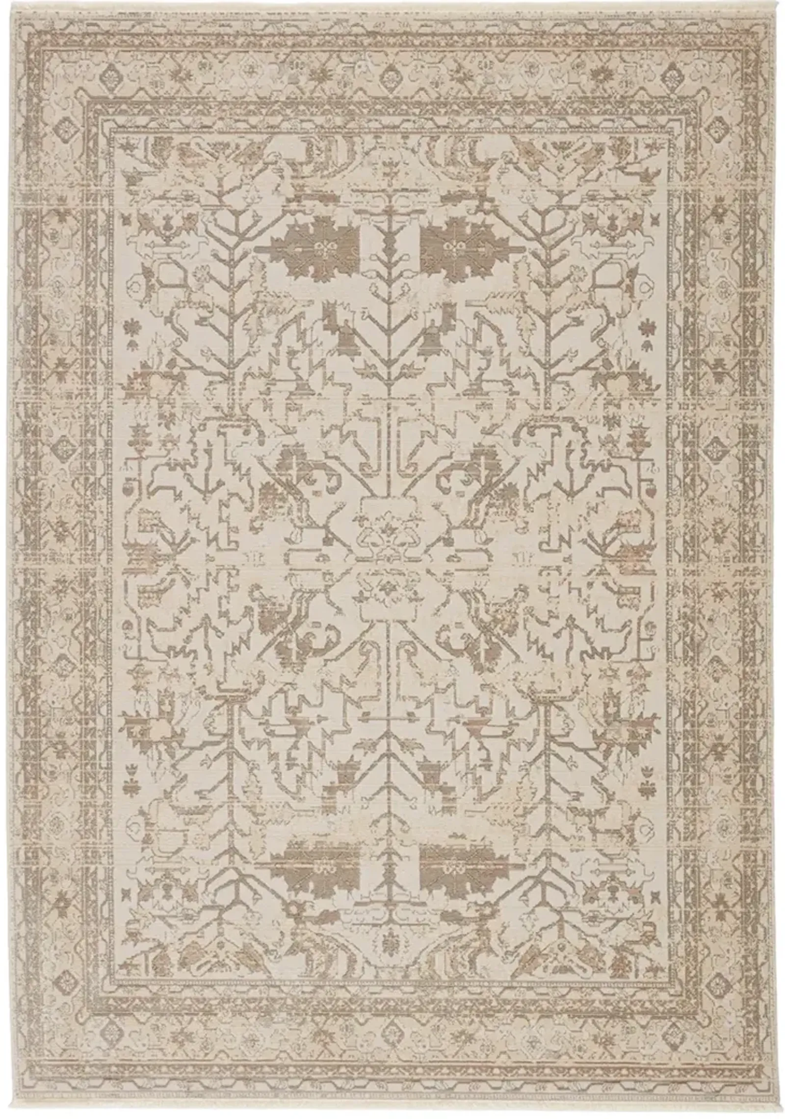 Vienne Valentin White 2'6" x 12' Runner Rug