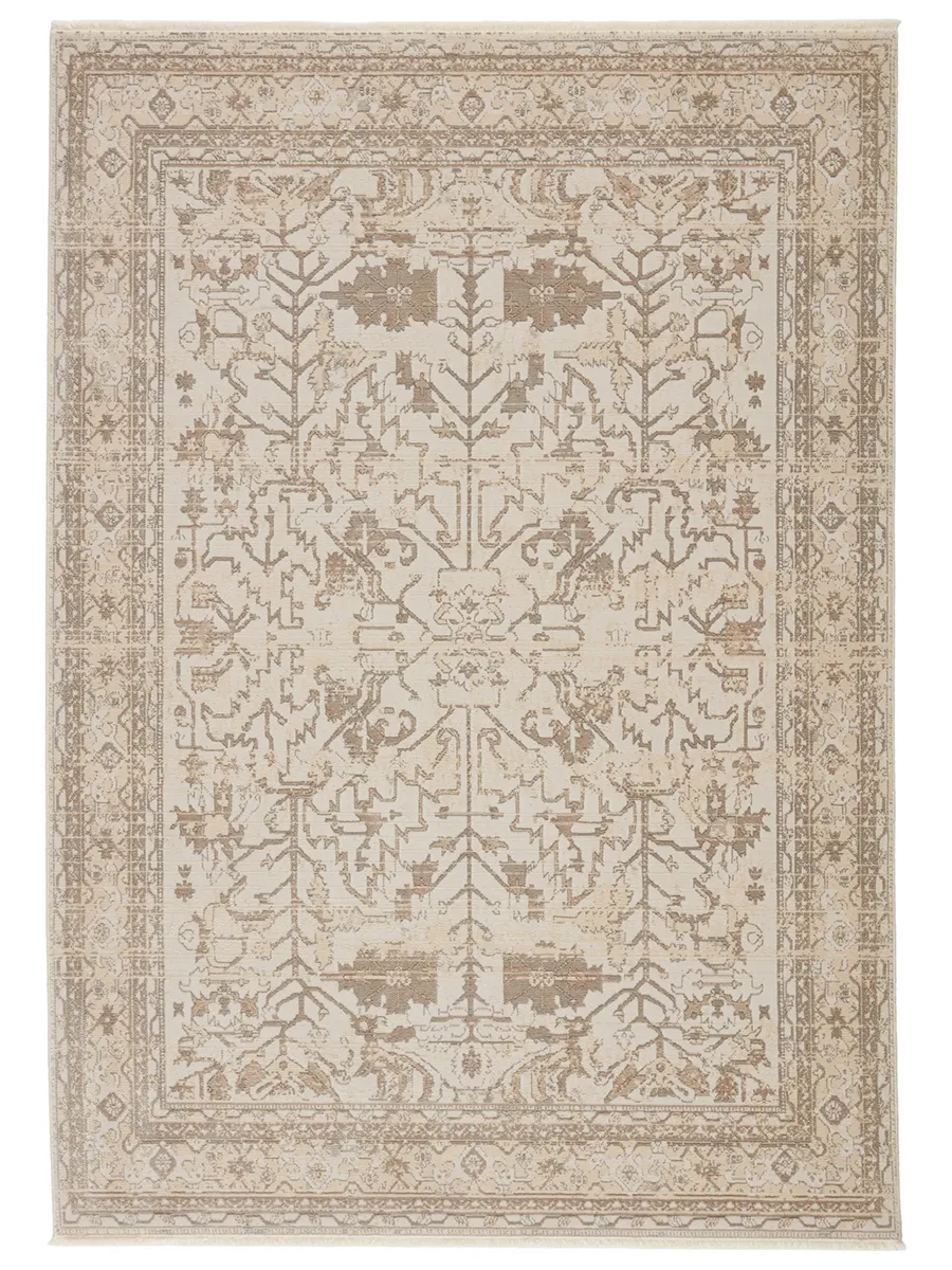 Vienne Valentin White 2'6" x 12' Runner Rug