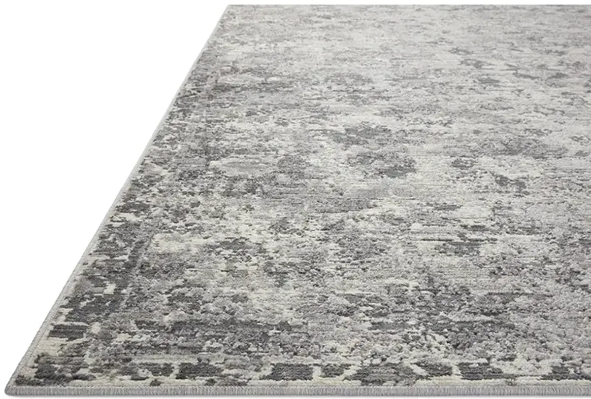 Indra INA04 Charcoal/Silver 6'3" x 9' Rug