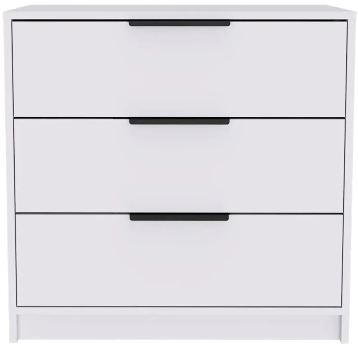 Kaia 3 Drawers Dresser, Superior Top - White