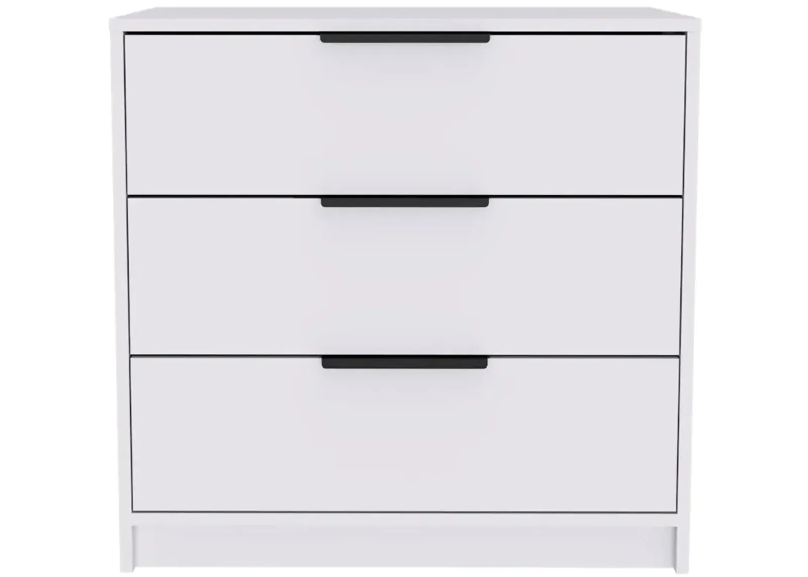 Kaia 3 Drawers Dresser, Superior Top - White