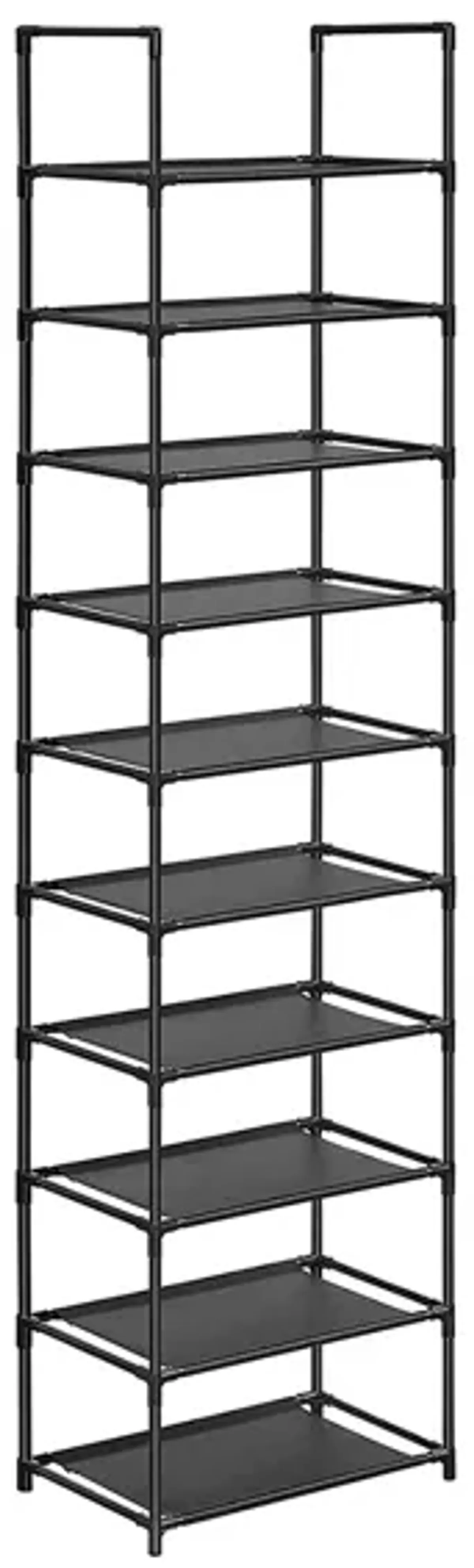 10-Tier Adjustable Shoe Rack for Efficient Storage and Organization