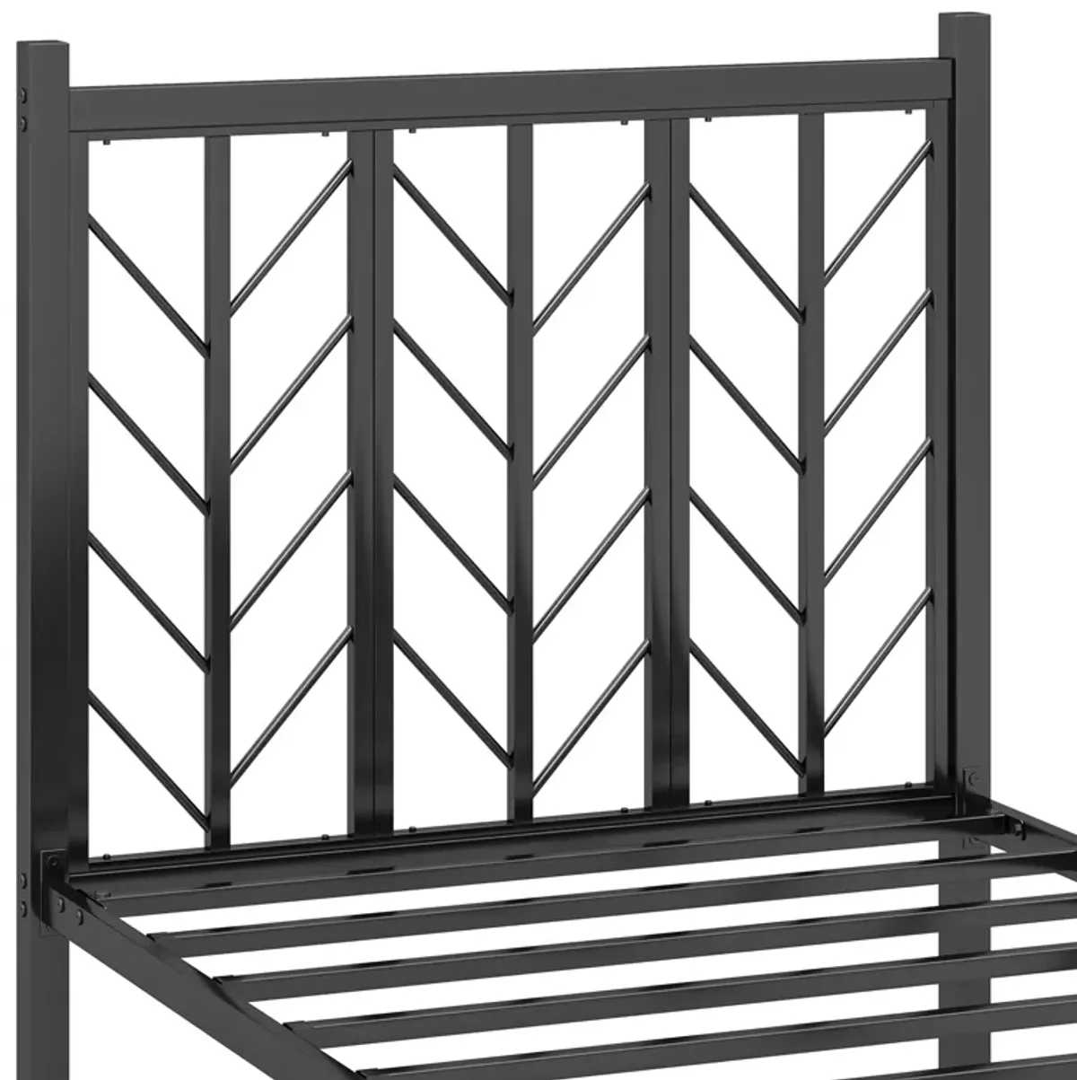 Metal Frame Platform Bed with Headboard, Sturdy and Stylish Design for Maximum Support and Comfort