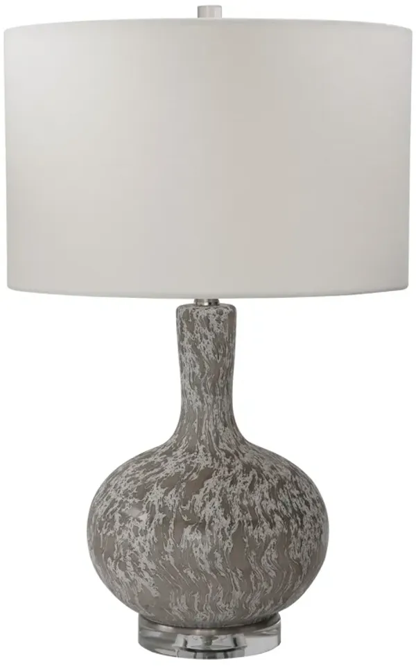 Turbulence White Table Lamp