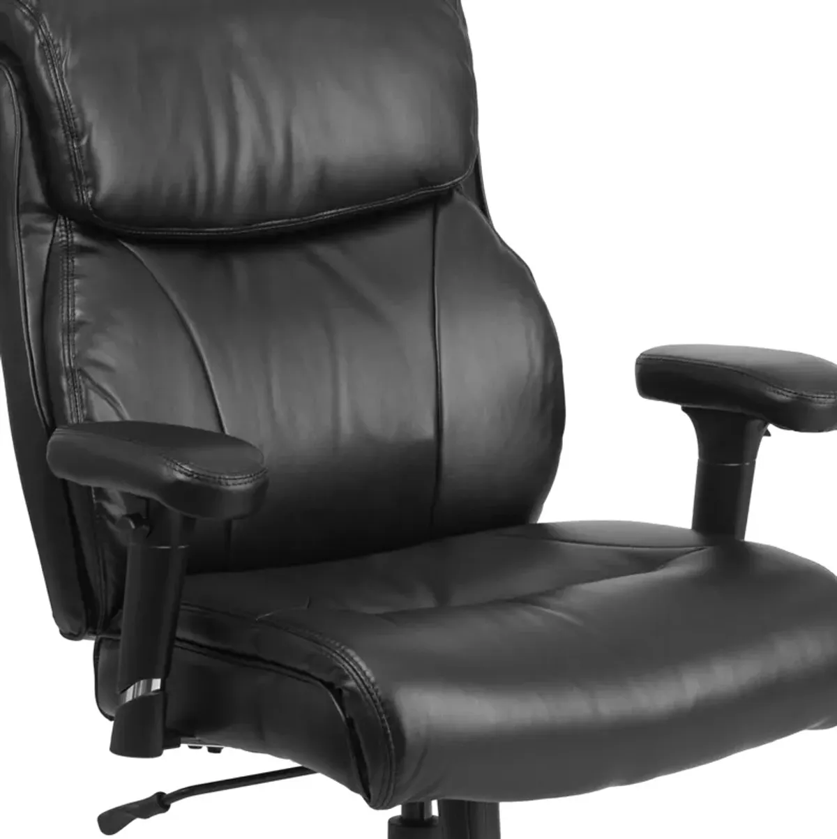 HERCULES Series Big & Tall 400 lb. Rated Fabric Ergonomic Task Office Chair with Line Stitching and Adjustable Arms