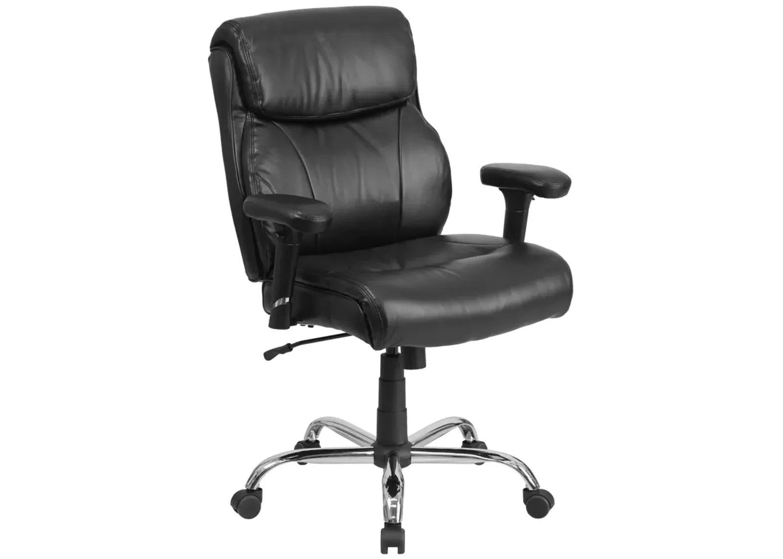 HERCULES Series Big & Tall 400 lb. Rated Fabric Ergonomic Task Office Chair with Line Stitching and Adjustable Arms