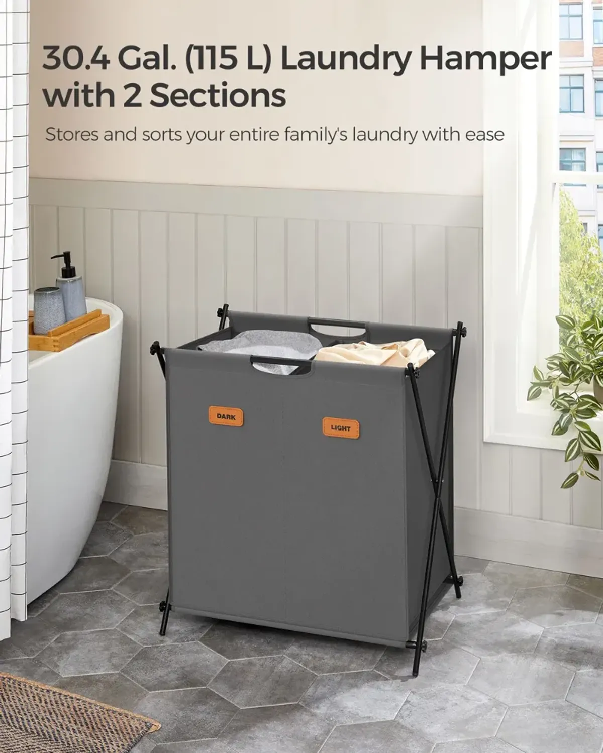 Durable Laundry Hamper for Easy Organization & Convenient Storage