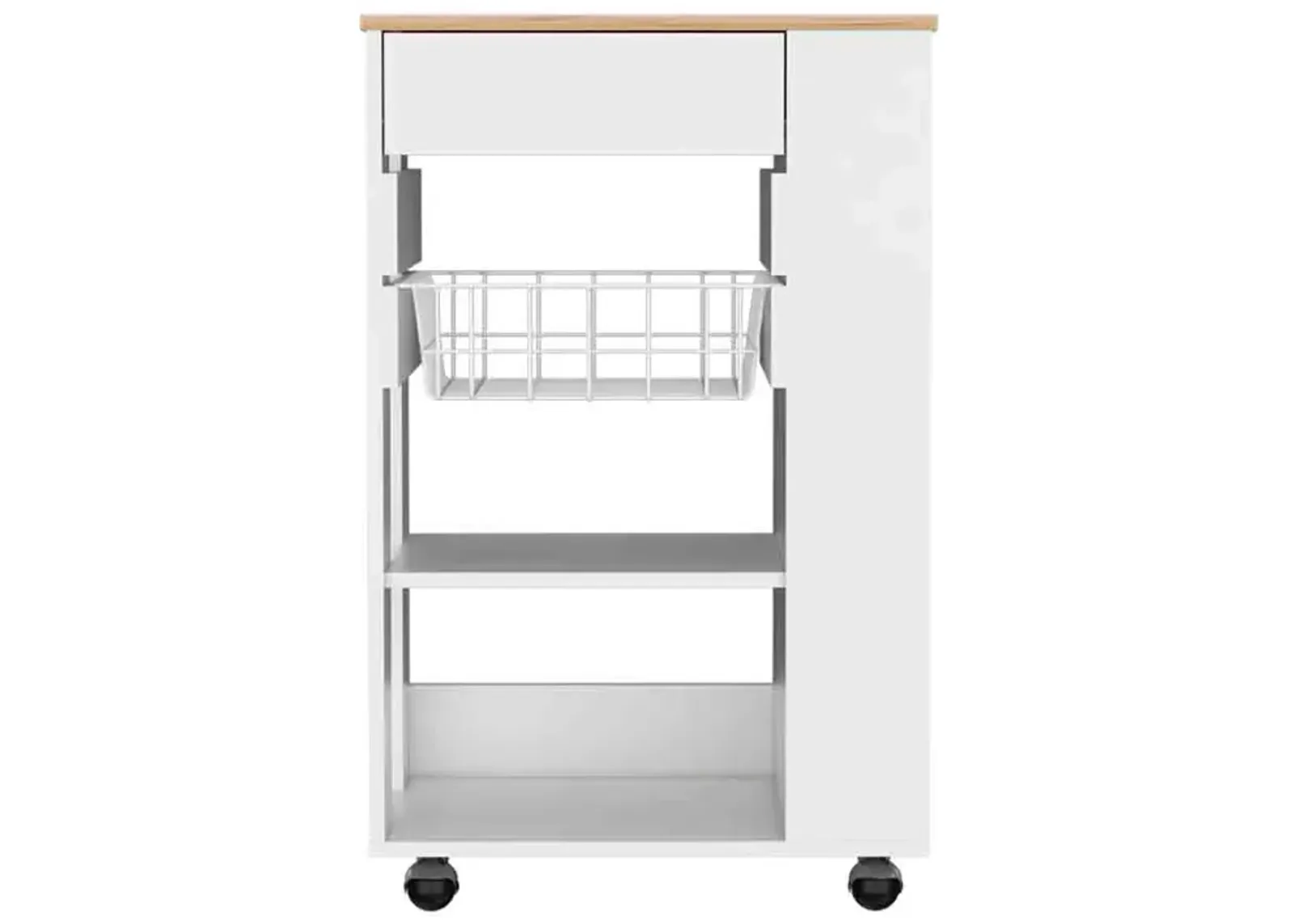 Kitchen Cart Sonex, Kitchen, White / Light Oak