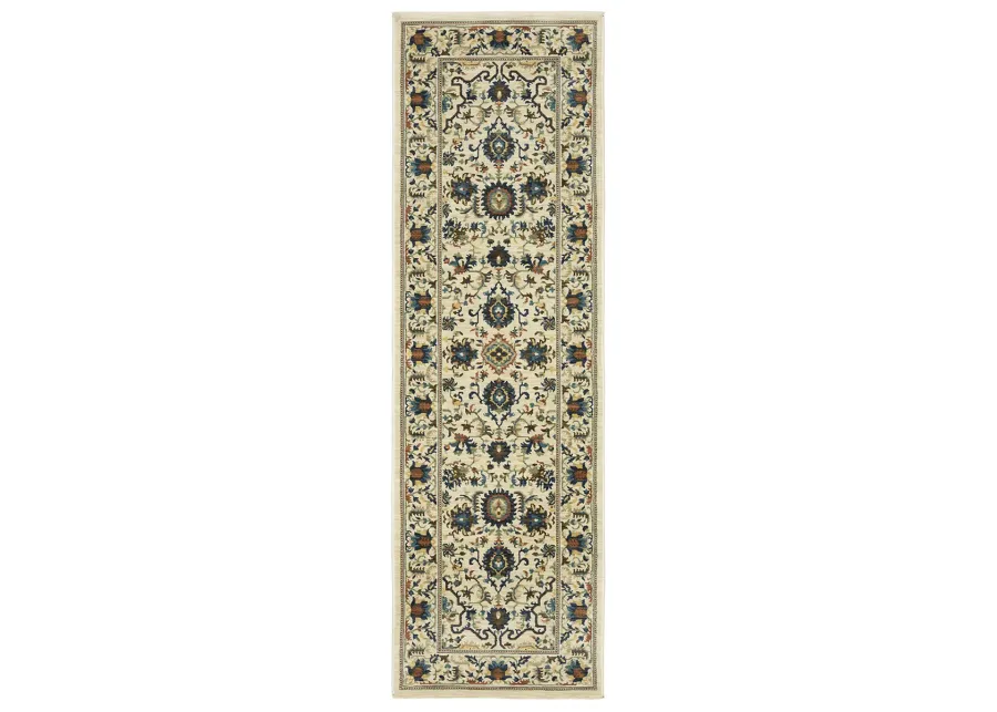 Francesca 2'3" x 7'6" Ivory Rug