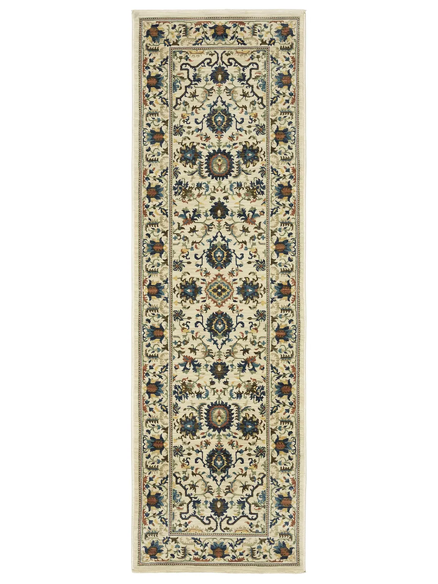 Francesca 2'3" x 7'6" Ivory Rug