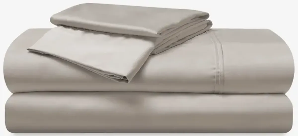 Hyper-Cotton Split California King Sheet Set - Medium Beige