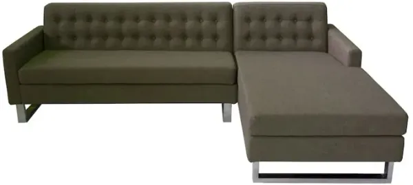 Pangea Home Sloan Right Arm Facing Brown
