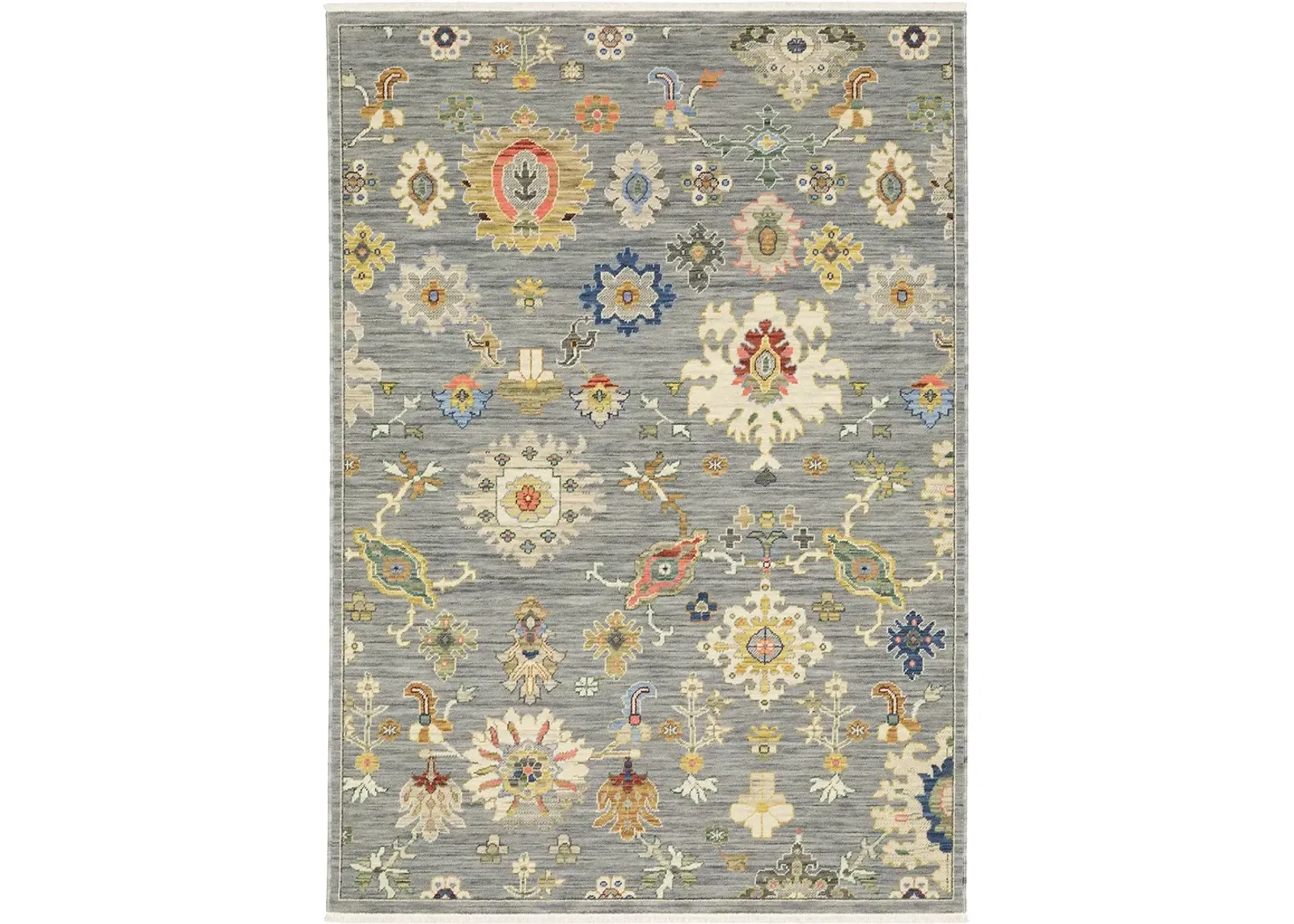 Lucca 6'7" x 9'6" Grey Rug