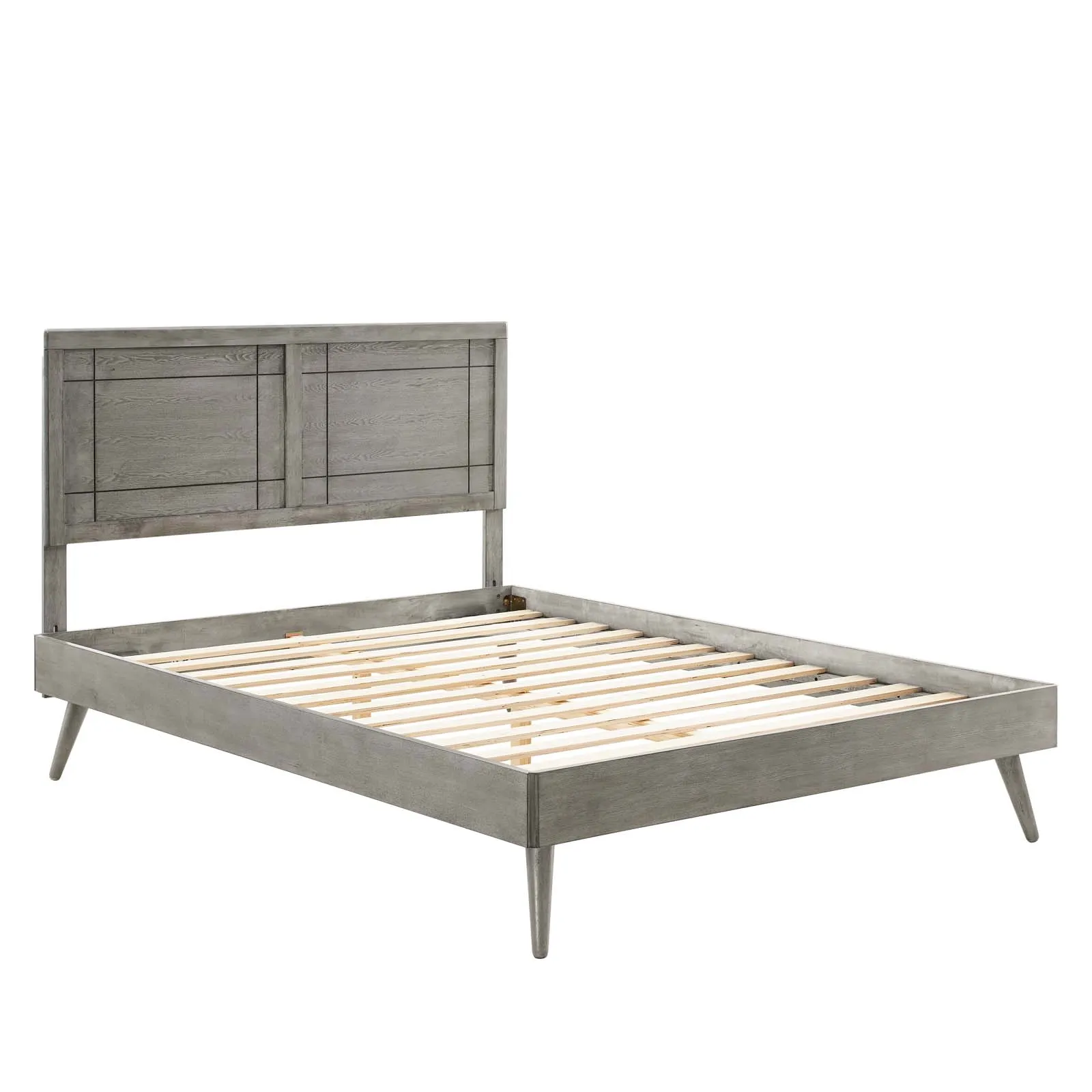 Modway - Marlee King Wood Platform Bed with Splayed Legs