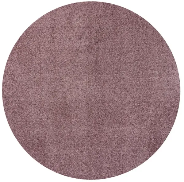 Haze Solid Low Pile Round Area Rug