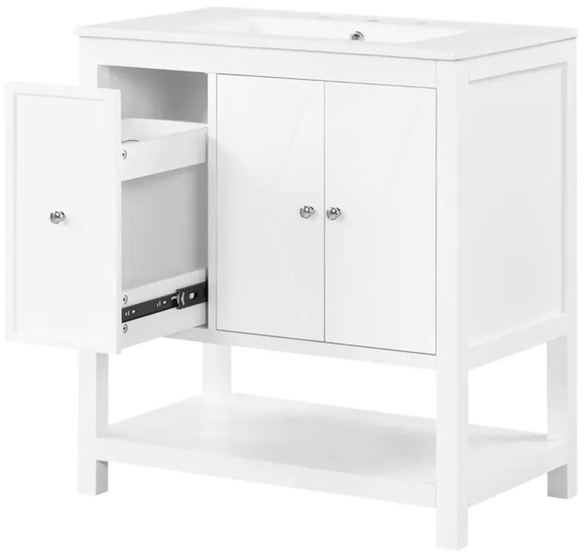 Merax  Bathroom Vanity Cabinet with Two Doors