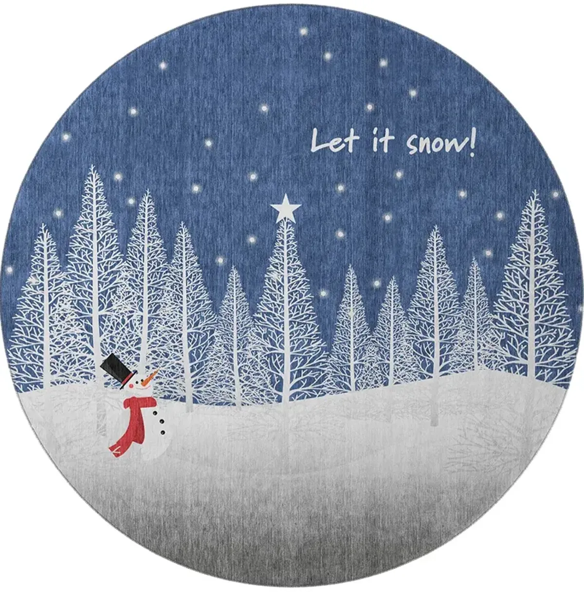 Merry & Bright MY12 8' Round Rug