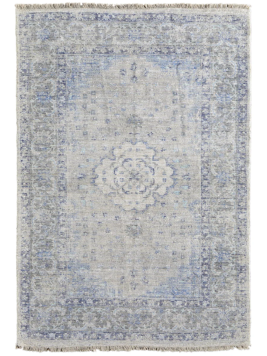 Caldwell 8108F Gray/Blue/Ivory 7'6" x 9'6" Rug