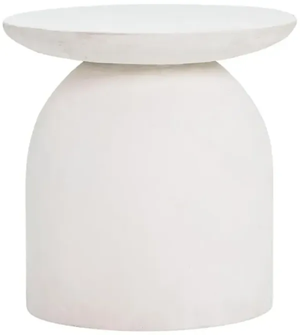 Belen Kox White Concrete Side Table, Belen Kox