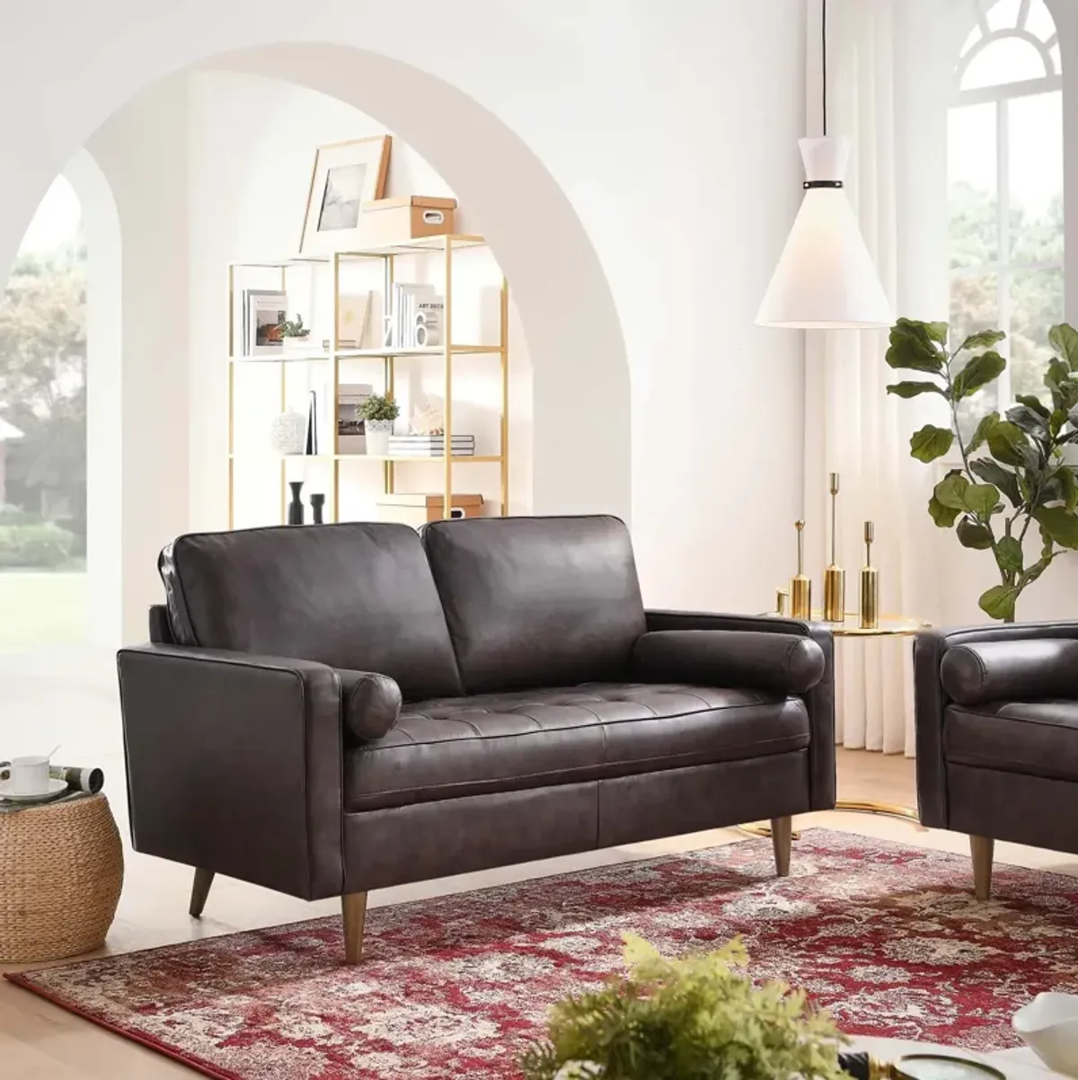 Valour Leather Loveseat