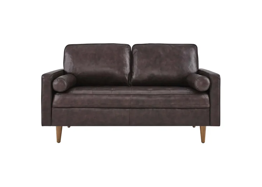 Valour Leather Loveseat