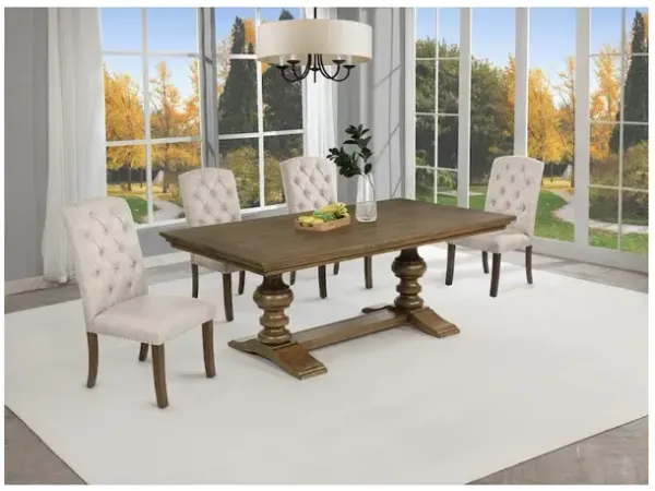 Best Quality Furniture Dinging Set With 6 Dark Grey Side Chairs And One 72 Wood Dining Table