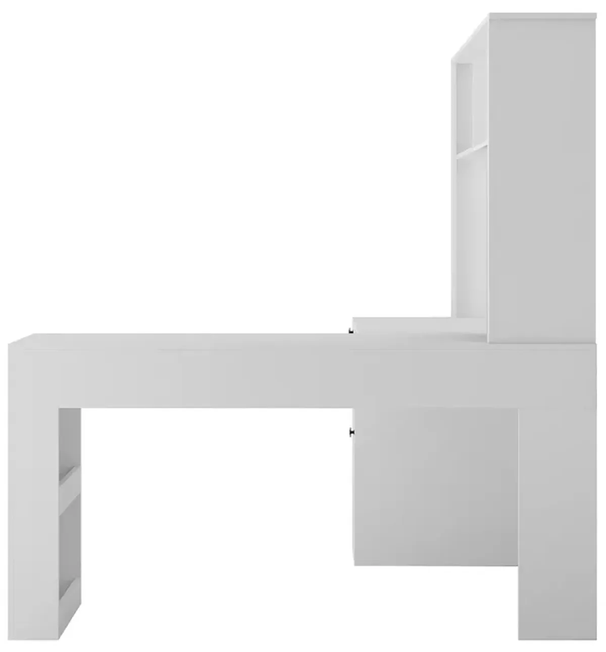 2-in-1 Space-Saving L-Shaped Corner Desk with Ample Storage