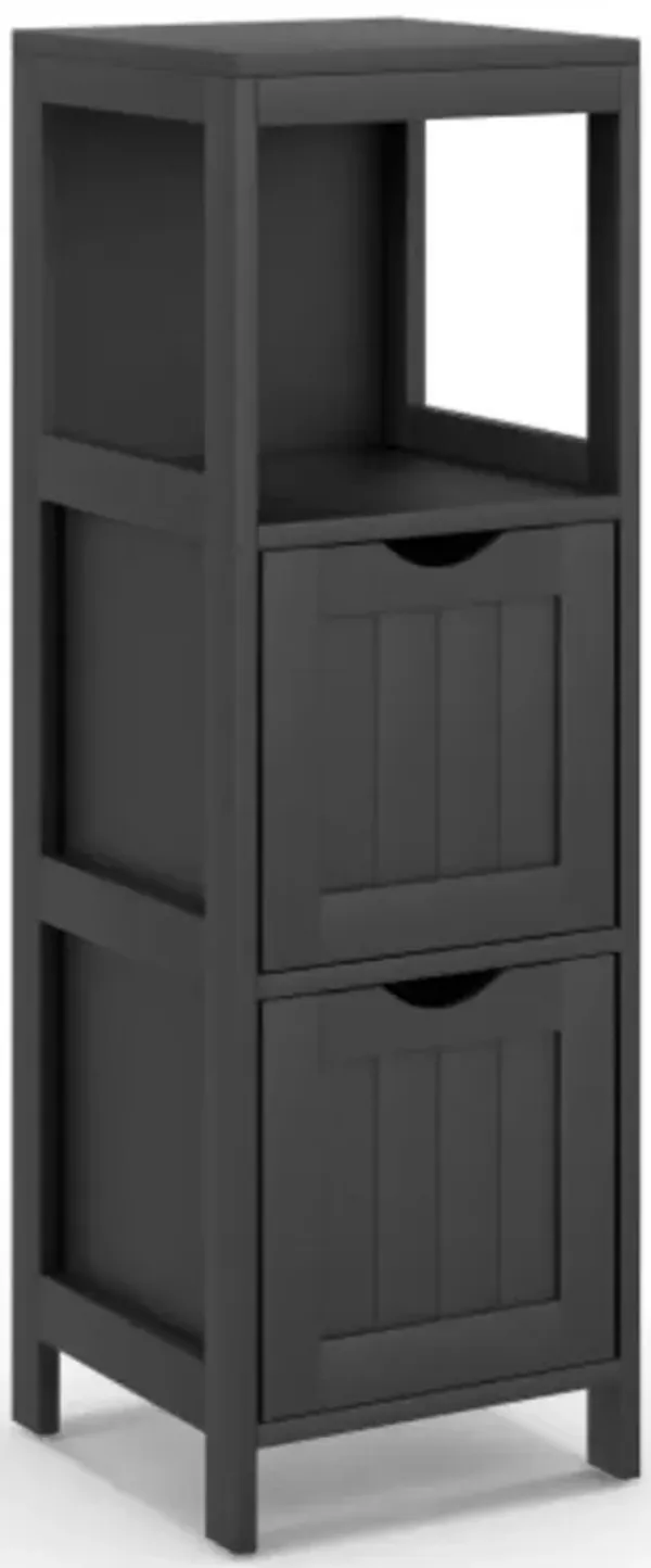 Wooden Bathroom Floor Cabinet with Removable Drawers