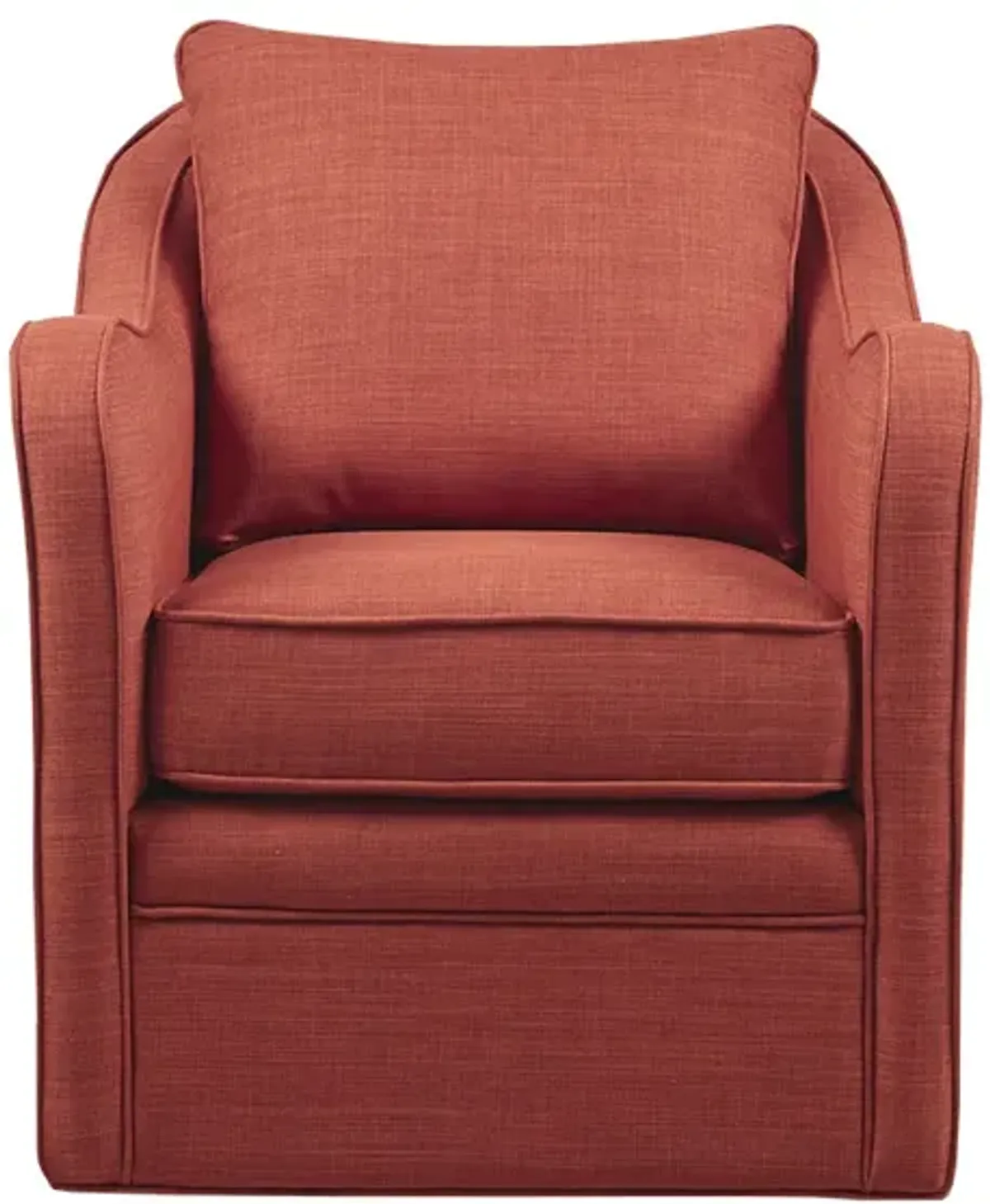 Gracie Mills Frieda Wide Seat Swivel Arm Chair with Back Pillow