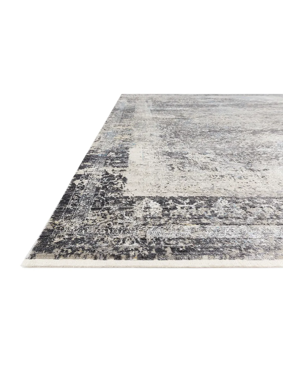 Franca FRN03 Charcoal/Sky 3'7" x 5'8" Rug