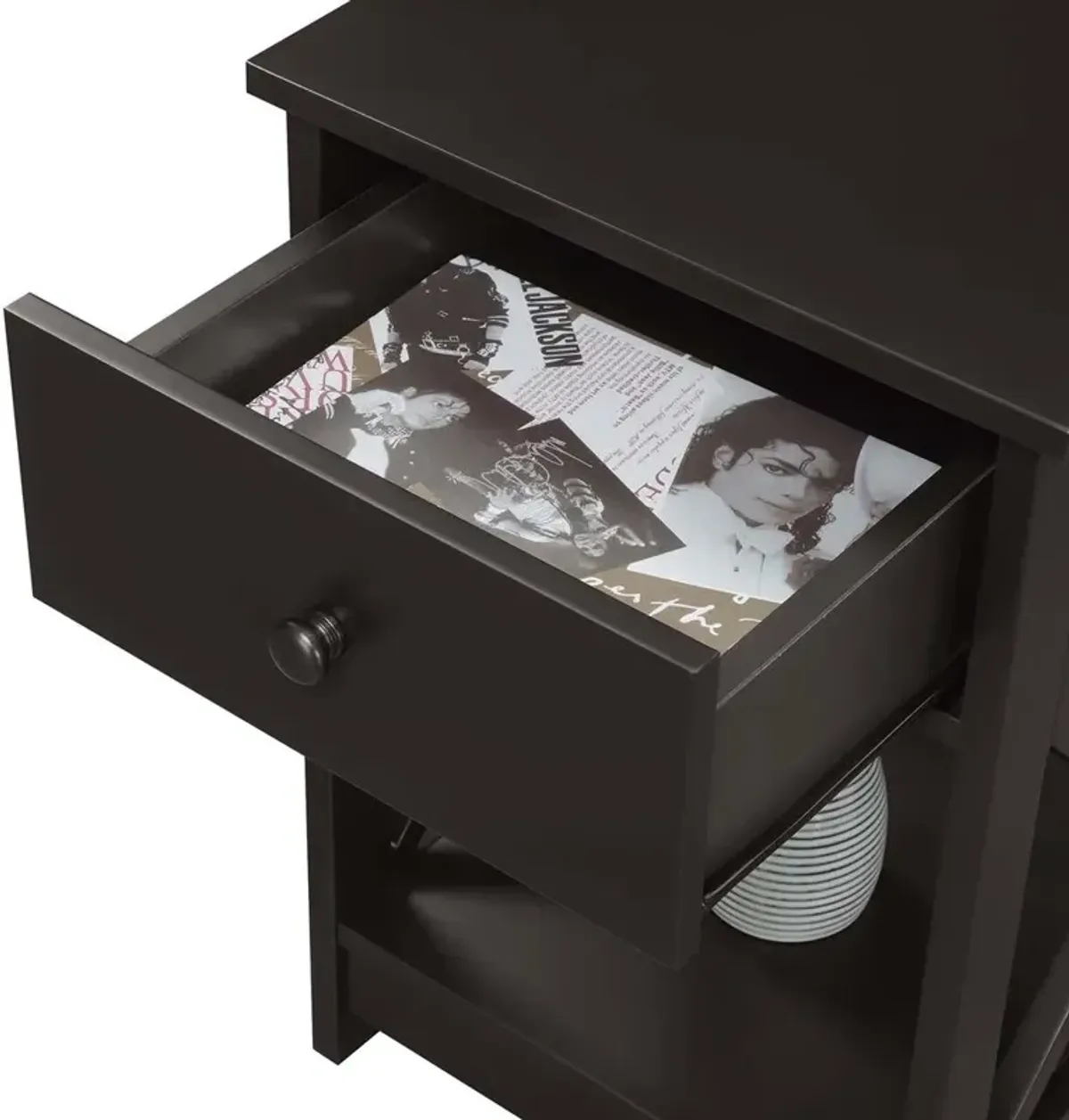 Convenience Concepts Oxford 1 Drawer End Table Espresso