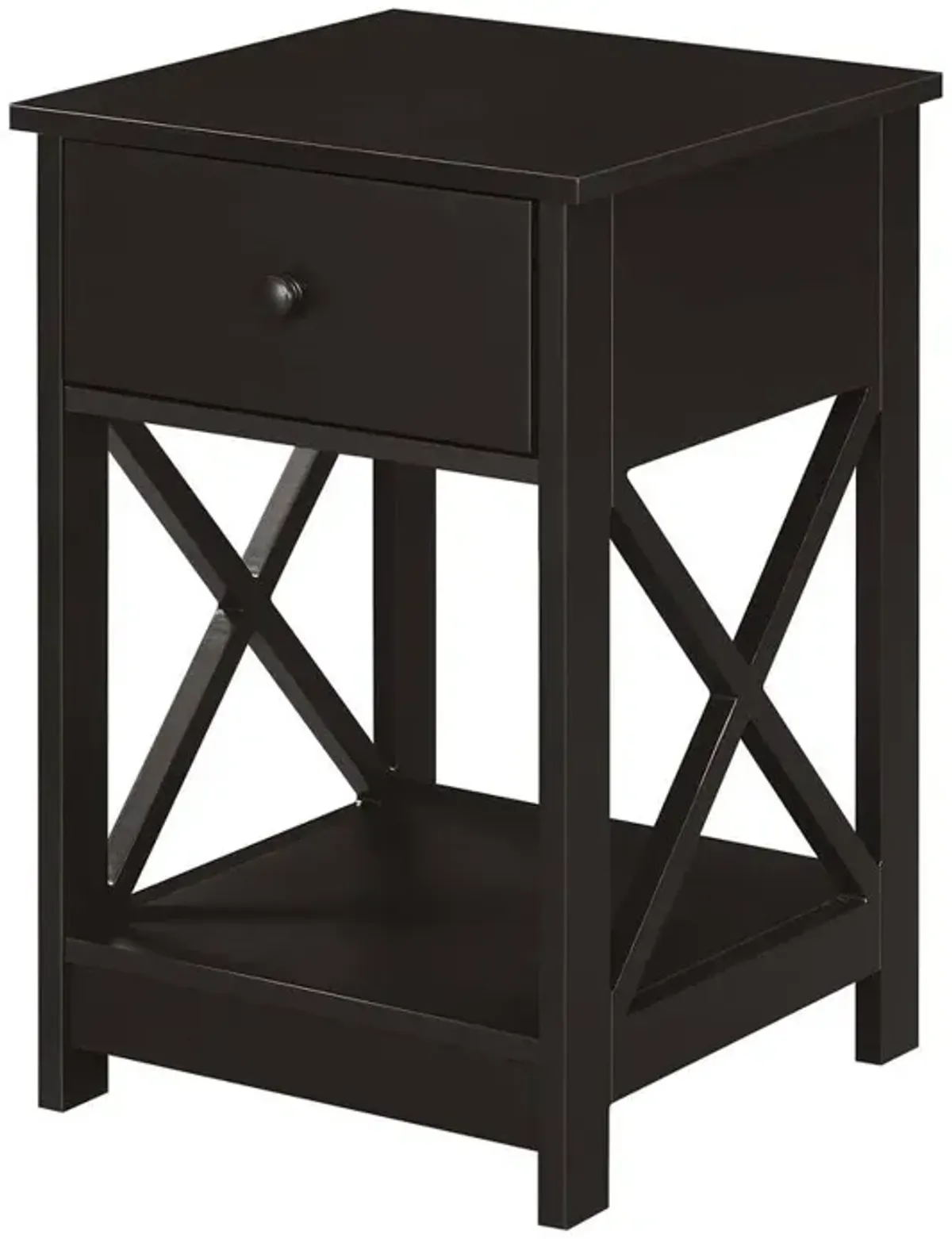 Convenience Concepts Oxford 1 Drawer End Table Espresso