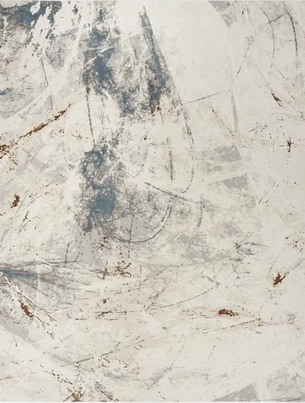 Desire DSR04 Ivory/Gray/Blue 9' x 12' Rug