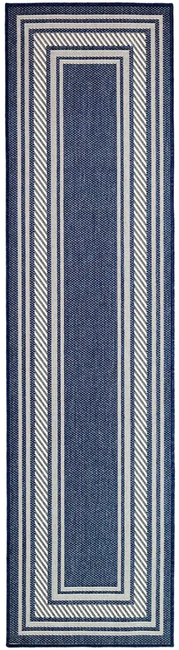 Horizon Indoor/Outdoor HOZ03 Navy 2' x 6' Rug
