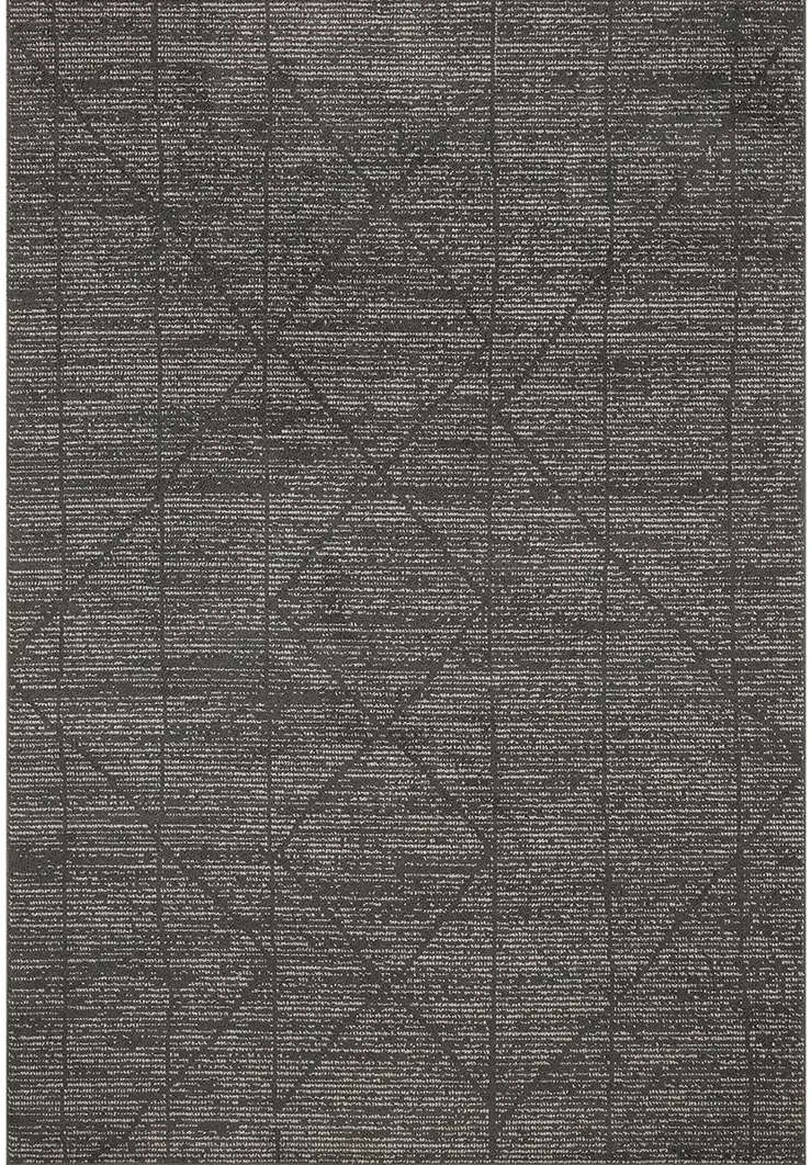 Kamala KAM06 Charcoal/Ivory 5'3" x 7'9" Rug