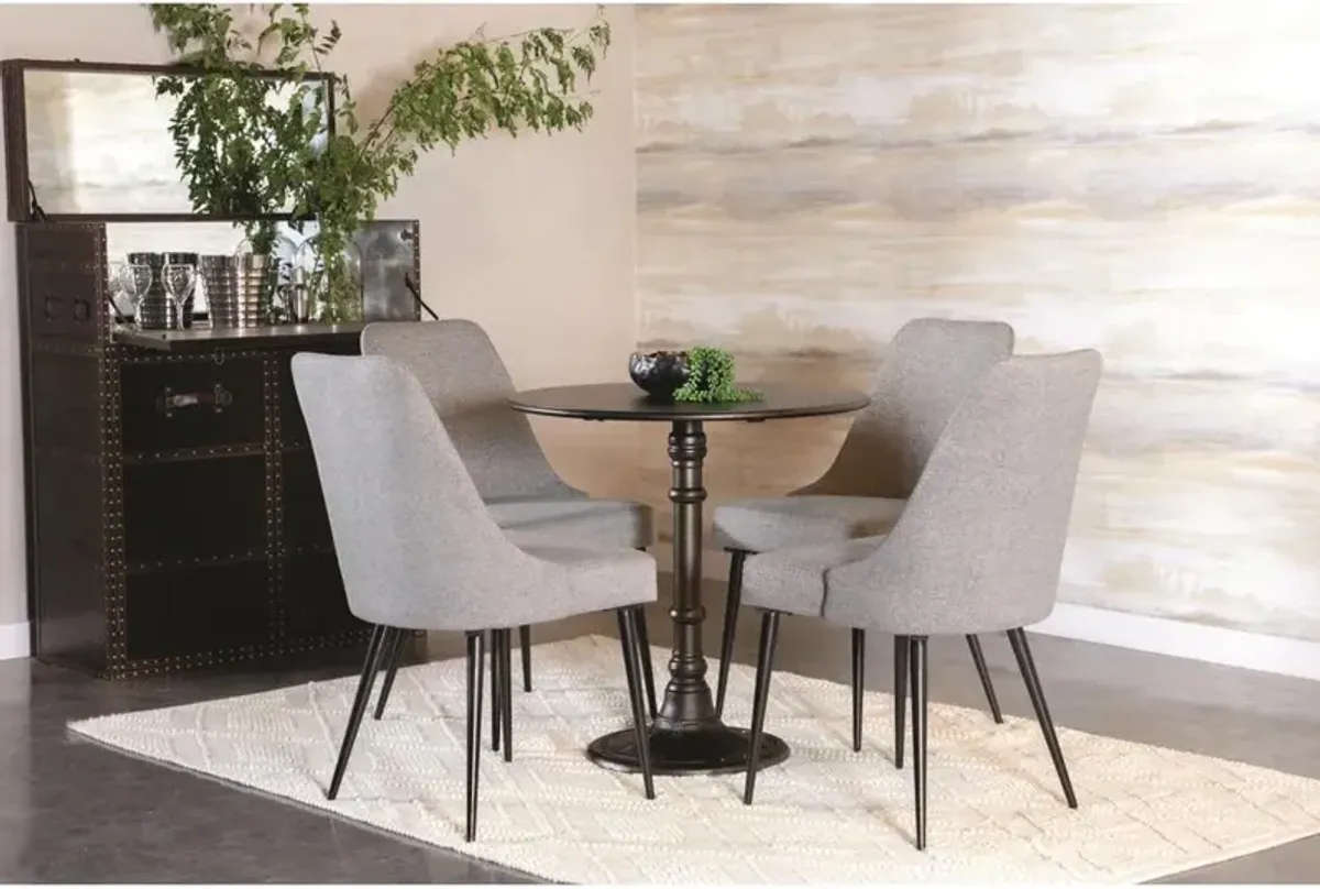 Oswego Round Bistro Dining Table Bronze