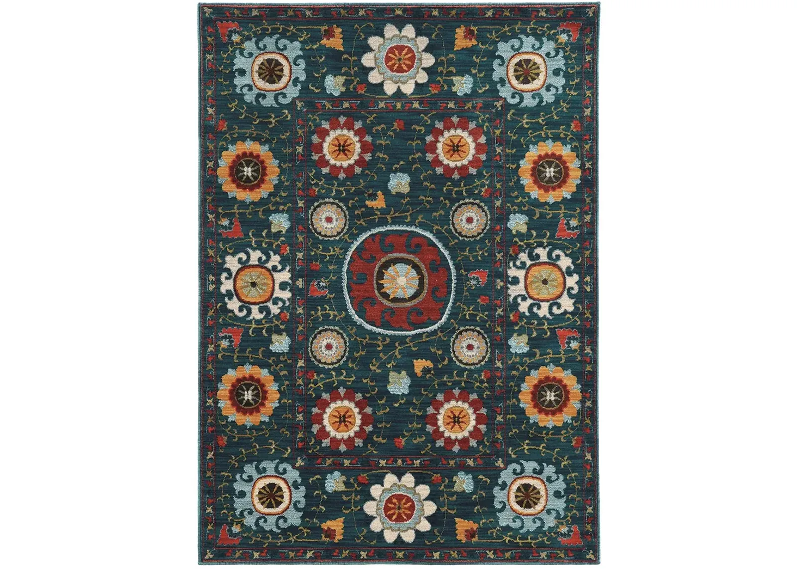 Sedona 3'10" x 5'5" Blue Rug