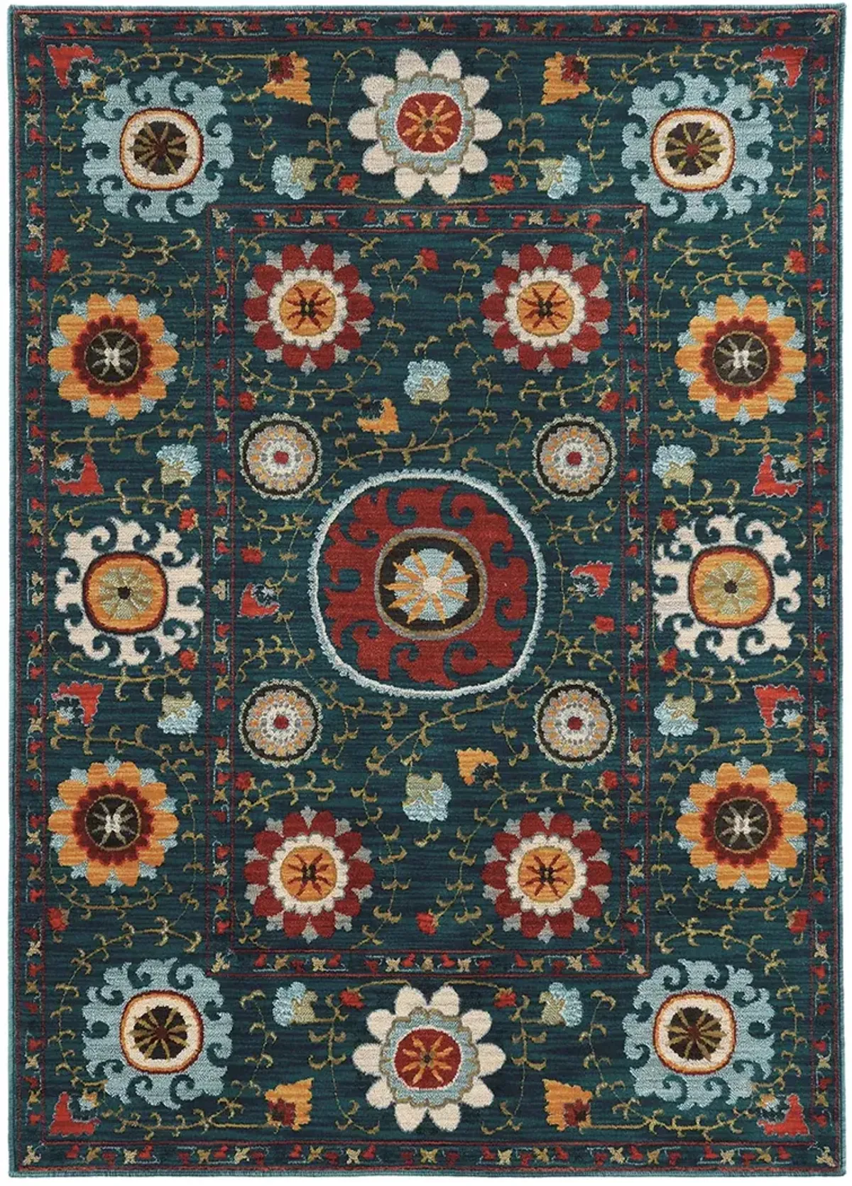 Sedona 3'10" x 5'5" Blue Rug