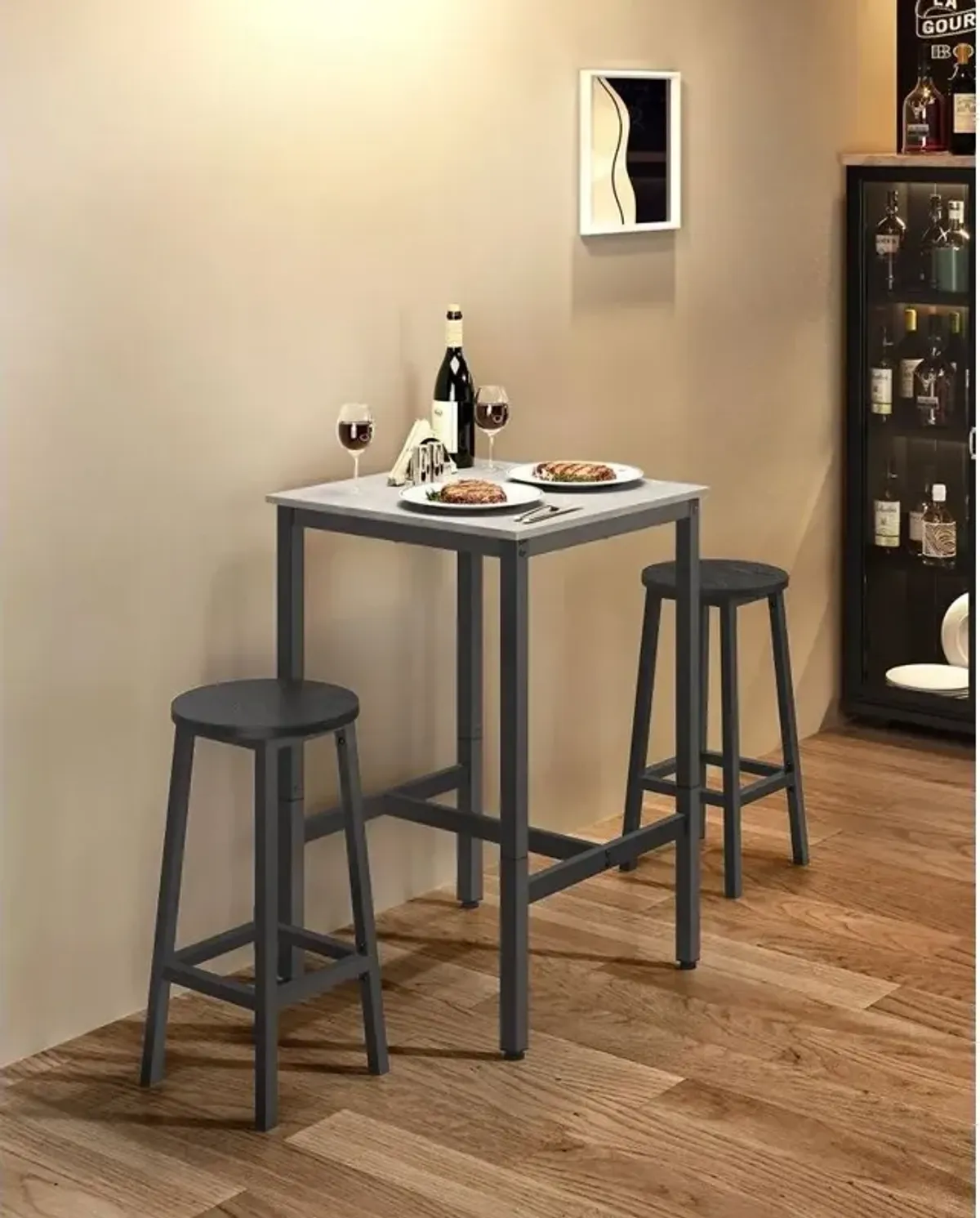 Modern High Top Bar Table with Sleek Design and Durable Finish