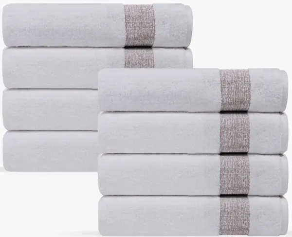 Pera 8 pcs Turkish Hand Towels Set