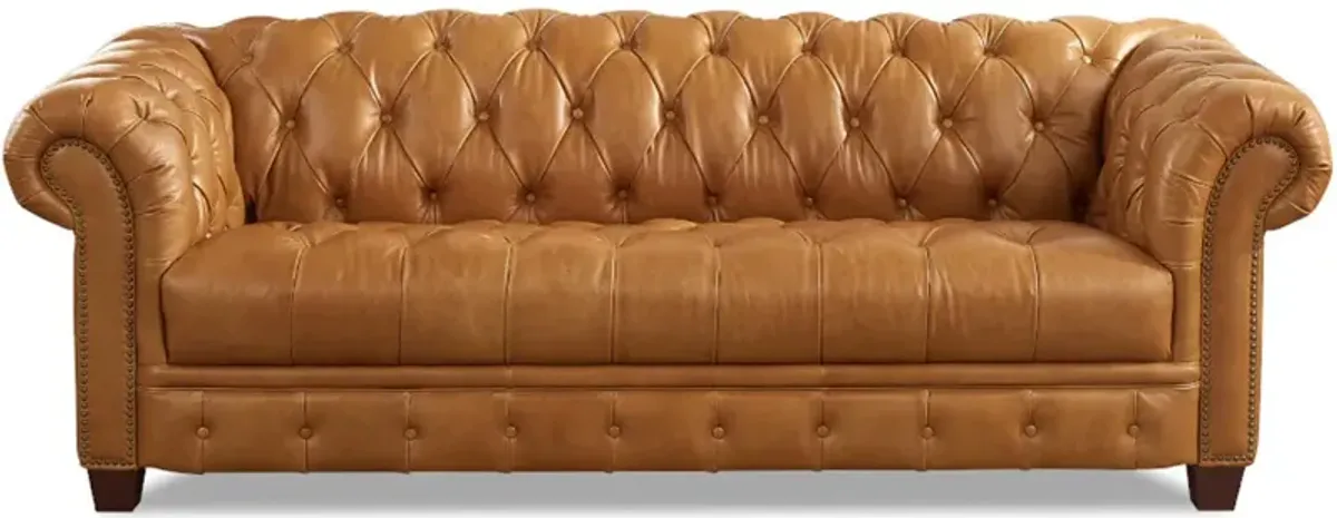 York Top Grain Leather Sofa