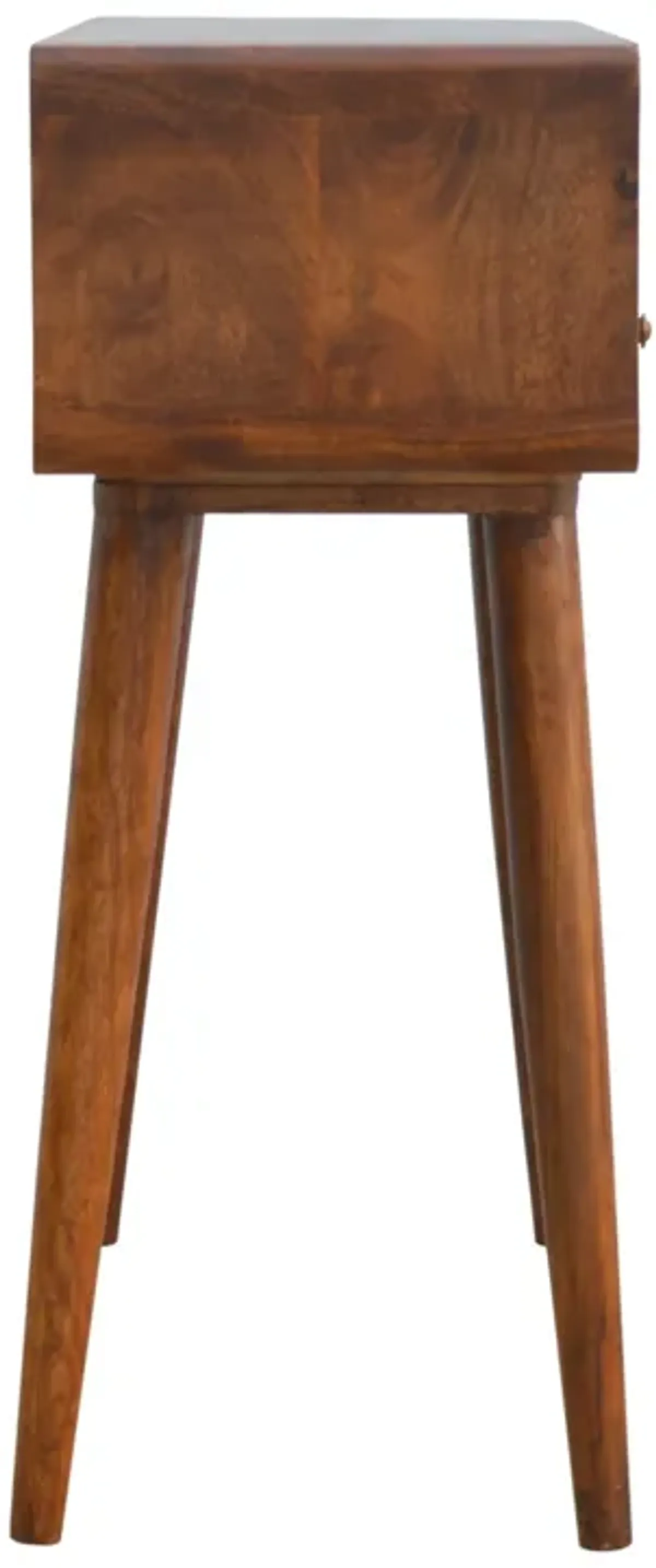 Solid wood Curved Chestnut 2 Darwer  Console Table