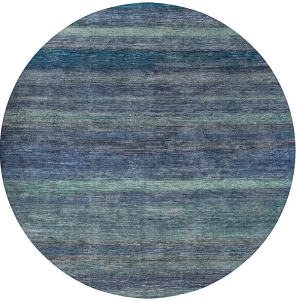 Kochi KC5 Blue 8' Round Rug