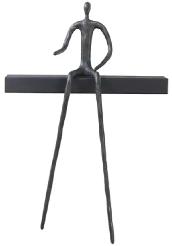 Moveable Man on Short Shelf Sitting B