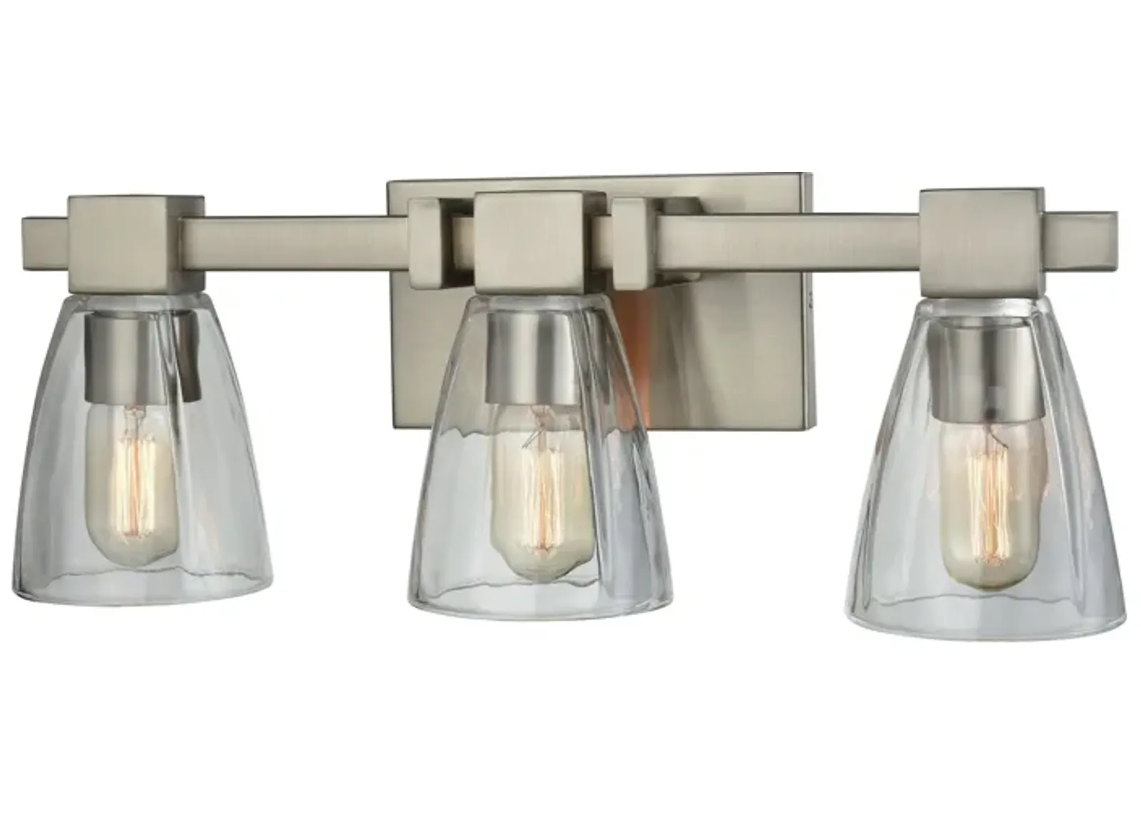 Ensley 20'' Wide 3-Light Nickel Vanity Light