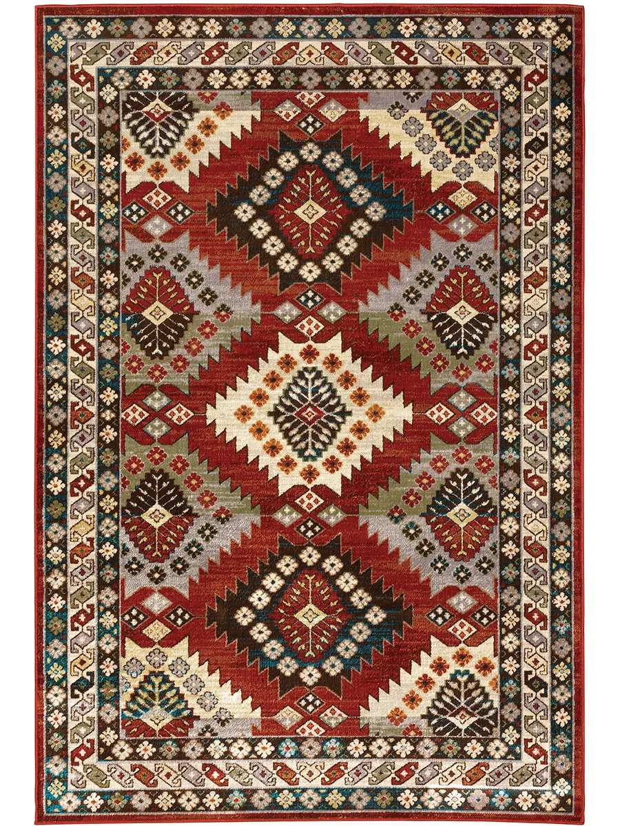 Juliette 5'3" x 7'3" Red Rug