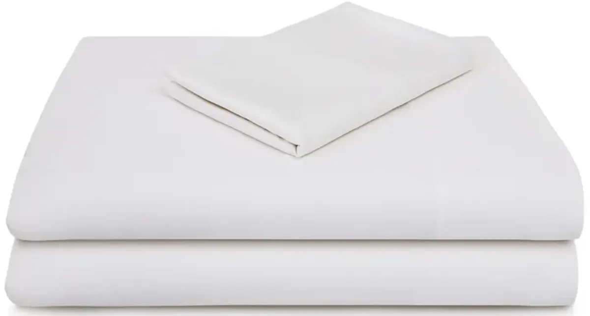 Malouf Rayon King Bamboo Sheet Set in White