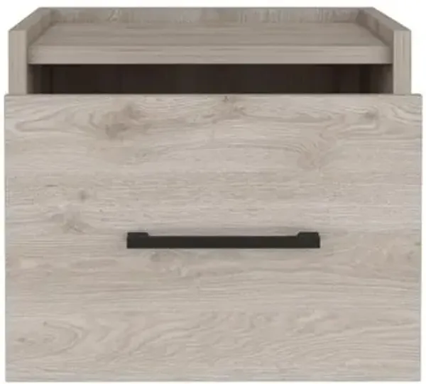 Floating Nightstand, Space-Saving Design with Handy Drawer and Surface