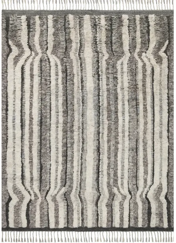 Khalid KF03 Stone/Charcoal 8'6" x 11'6" Rug